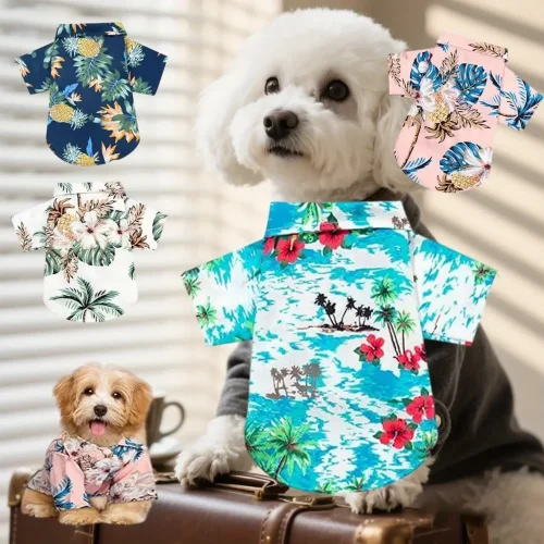 Set of 4 Pet Summer Shirts