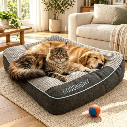 Grey Dog Bed